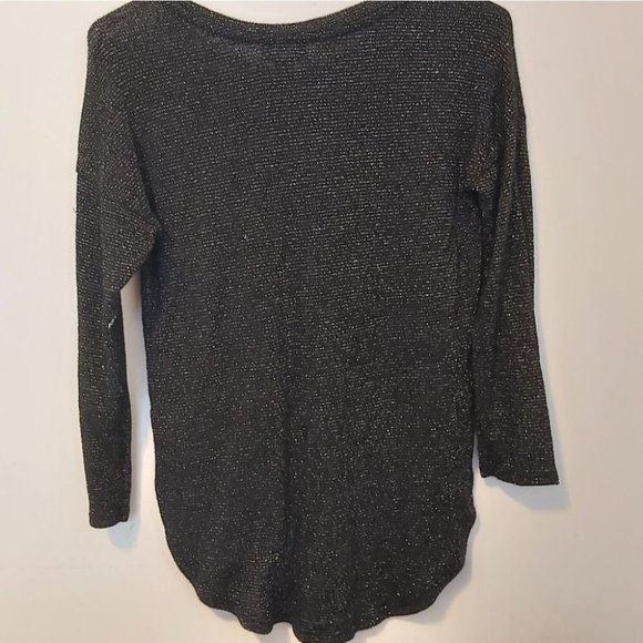 OLD NAVY | Girls Top Black Gold Metallic Size 10-12 - Picture 2 of 7